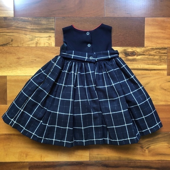 Narci Imports Inc. Blue Plaid Dress w/Mini Sweater - Picture 4 of 8